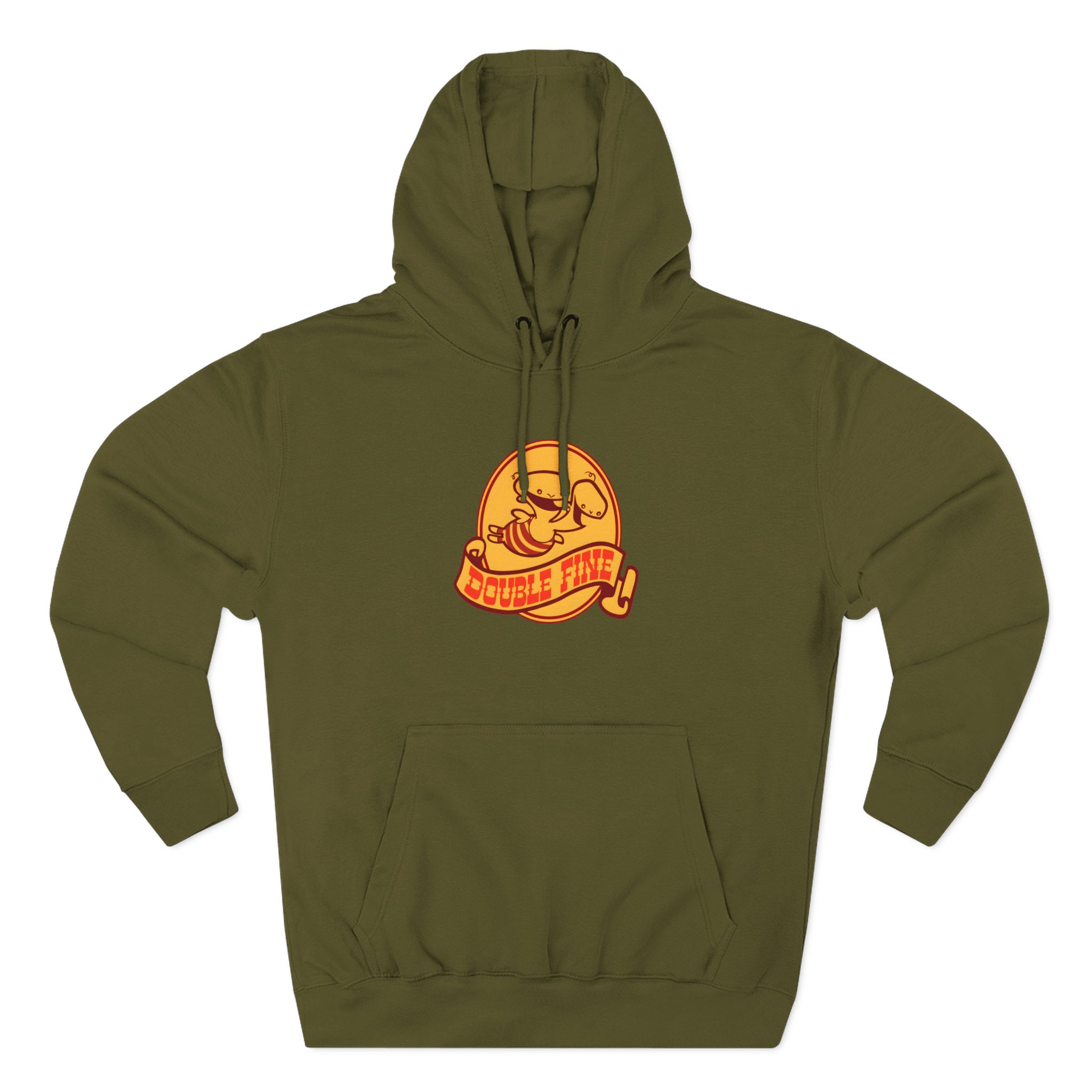 Double Fine Golden Two-headed Baby Three-Panel Fleece Hoodie