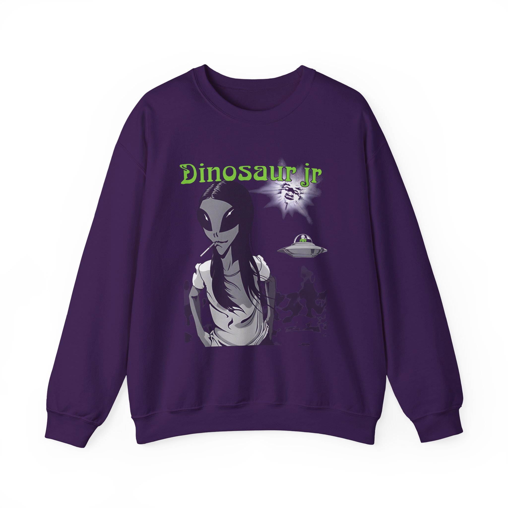 Dinosaur Jr Alien Unisex Heavy Blendâ„¢ Crewneck Sweatshirt