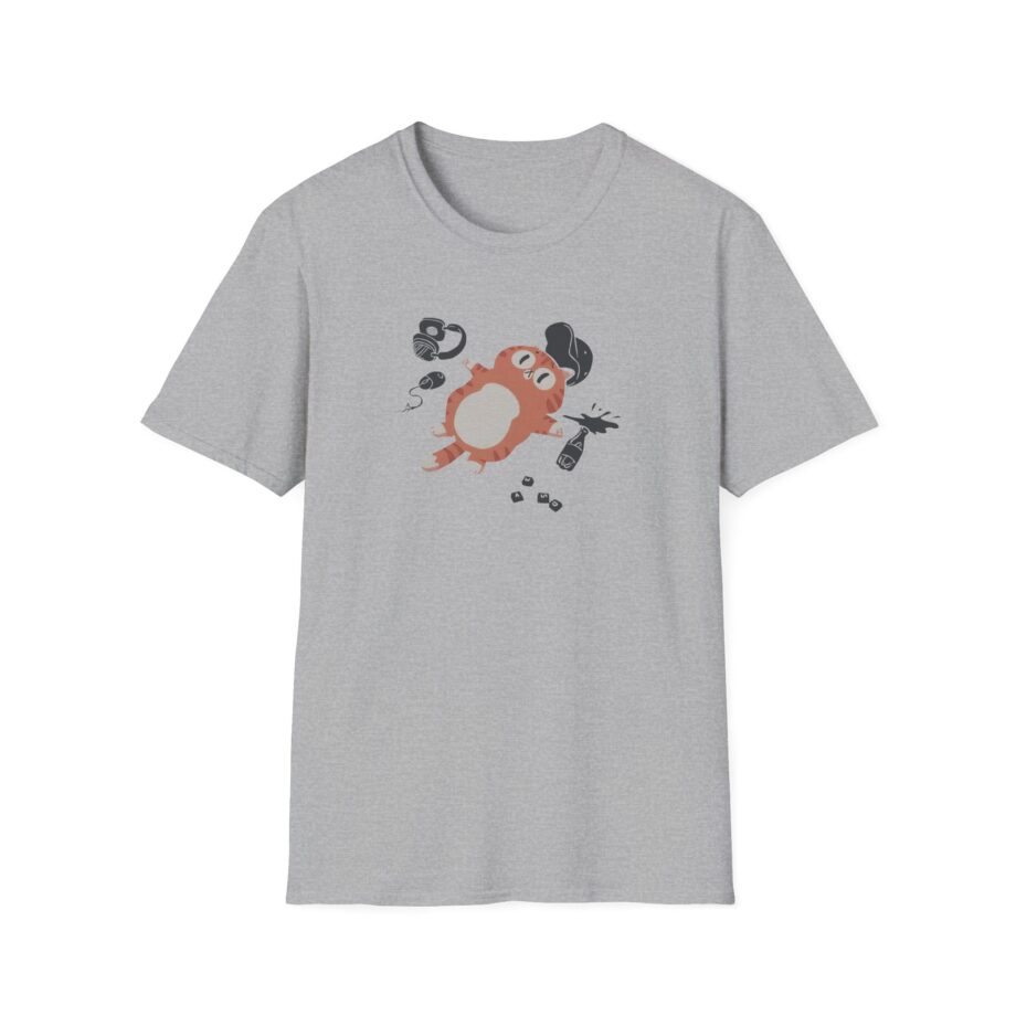 Lirik Gamed Out Cat Unisex Softstyle T-Shirt