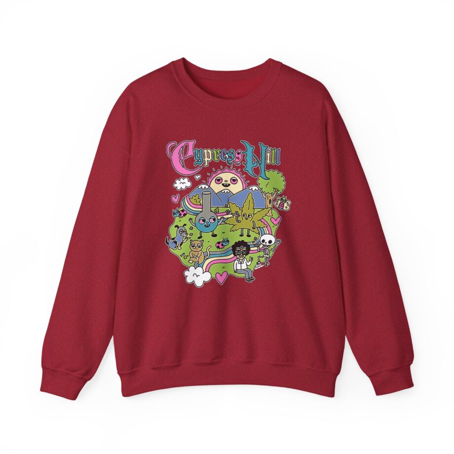 Cypress Hill Happy Time by Sean Solomon Unisex Heavy Blend™ Crewneck Sweatshirt