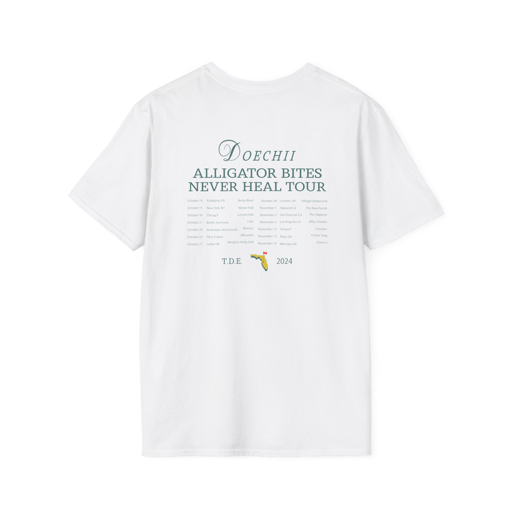 Doechii Alligator Bites Never Heal Tour Unisex Softstyle T-Shirt