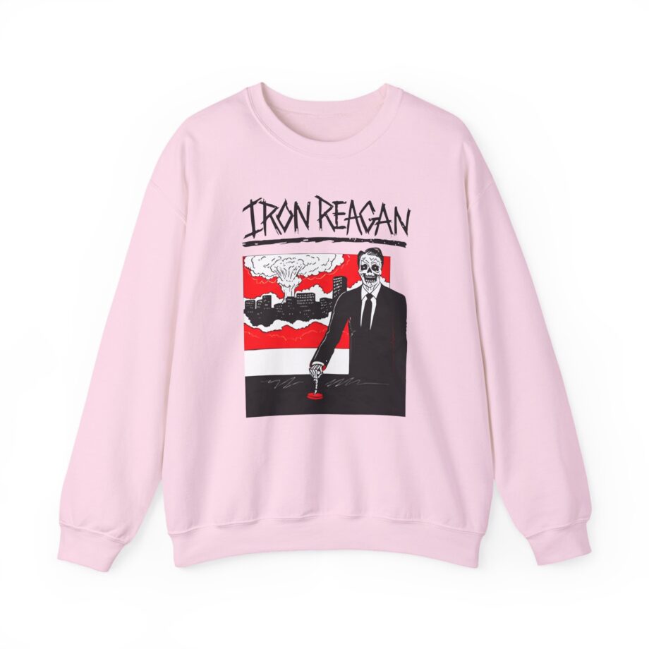Iron Reagan Finger On The Button Unisex Heavy Blend™ Crewneck Sweatshirt