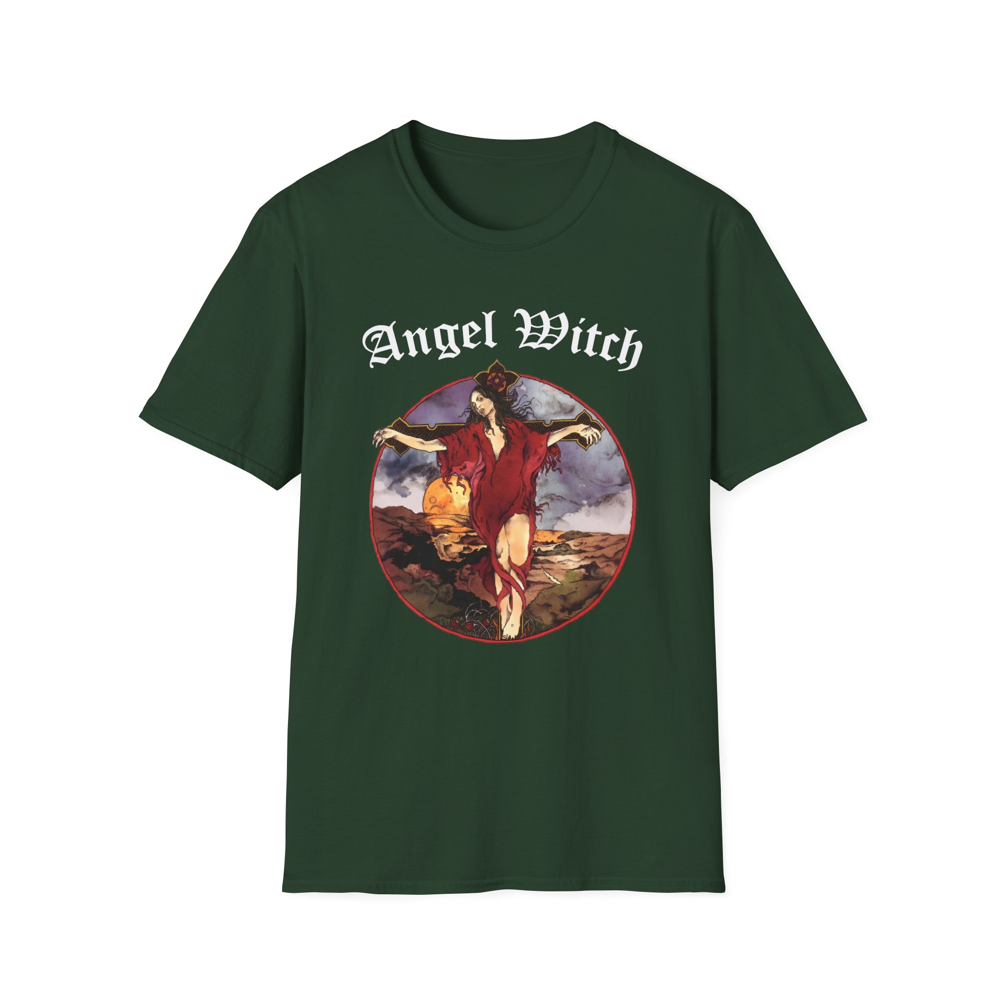 Angel Witch Burn The White Witch Unisex Softstyle T-Shirt
