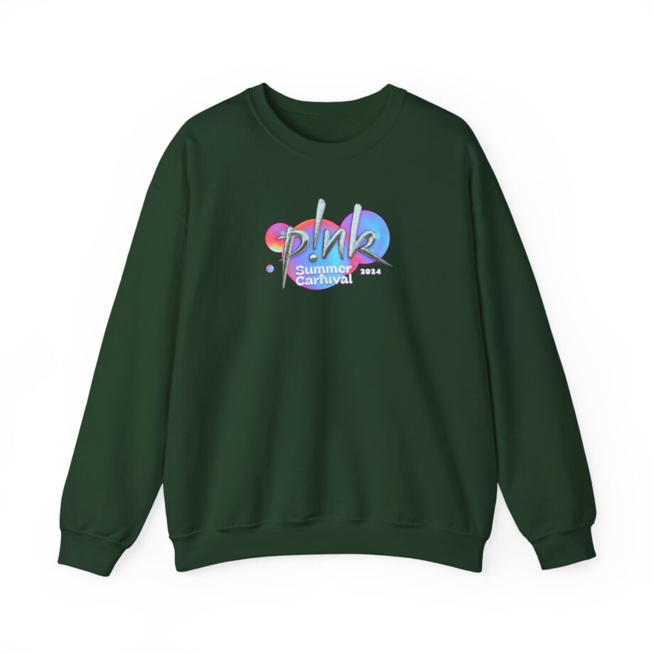 P!nk Split Tie Dye Unisex Heavy Blend™ Crewneck Sweatshirt