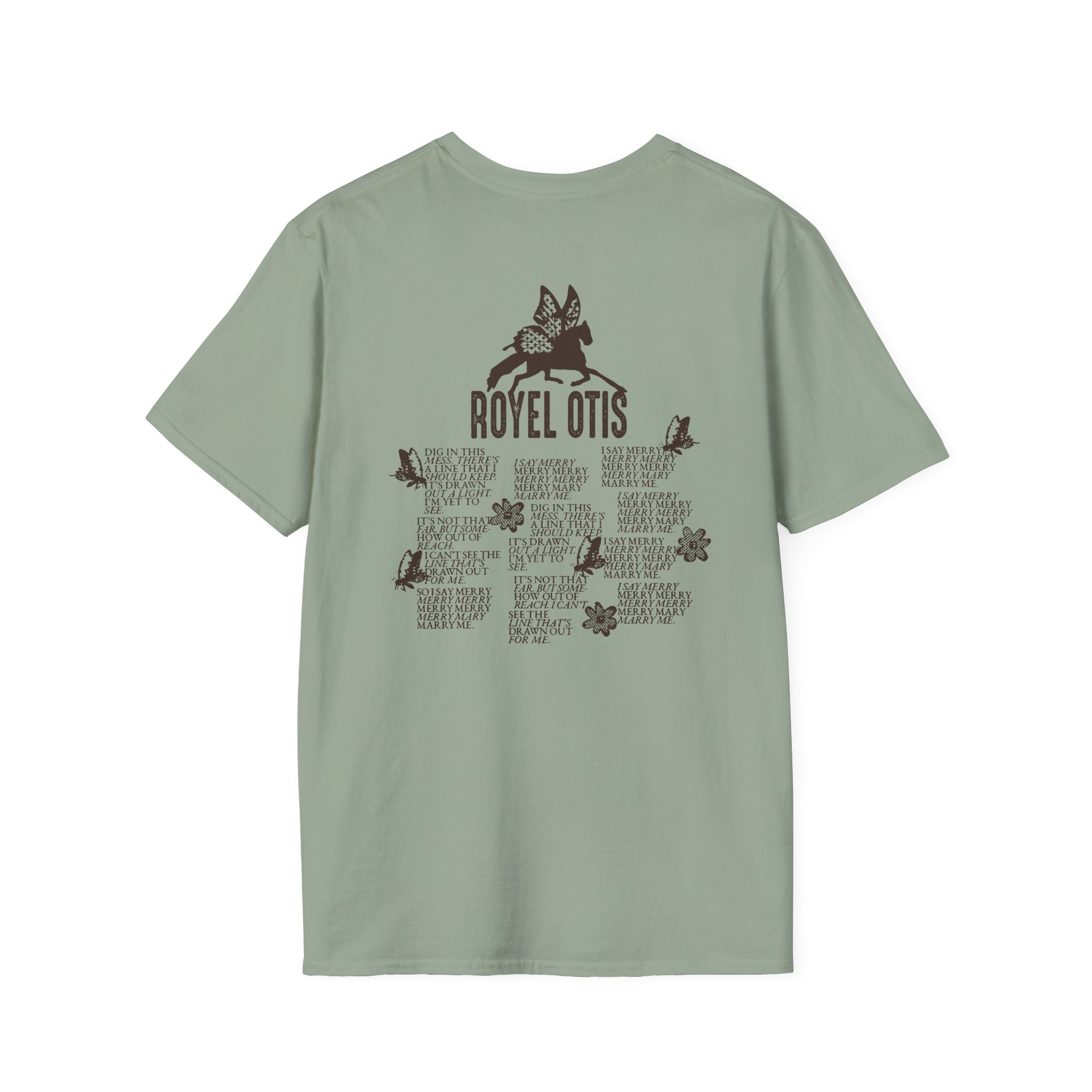Royel Otis Mary Marry Me Faded Powder Unisex Softstyle T-Shirt