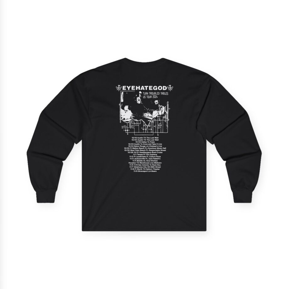 Eyehategod Turn Troubled Tables Us Tour Unisex Ultra Cotton Long Sleeve Tee