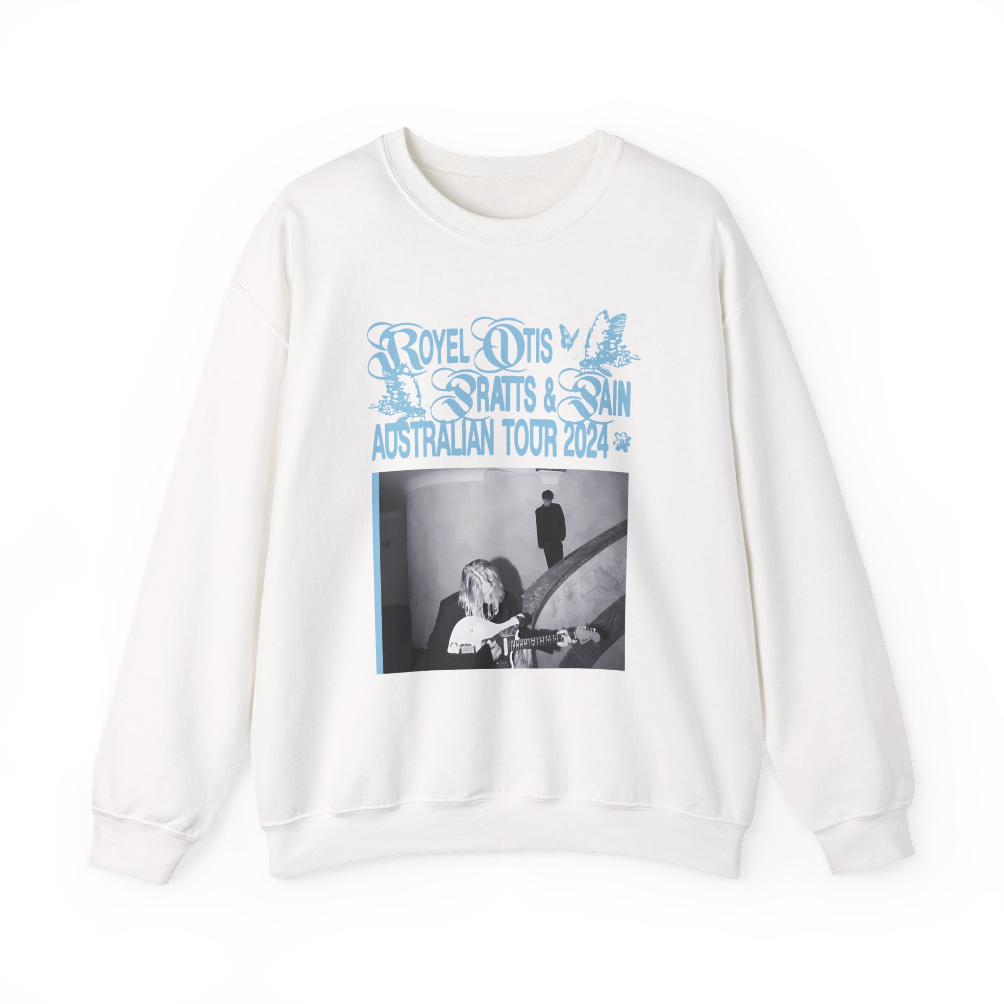 Royel Otis Band Pratts and Pain Australian Tour 2024  Unisex Heavy Blendâ„¢ Crewneck Sweatshirt