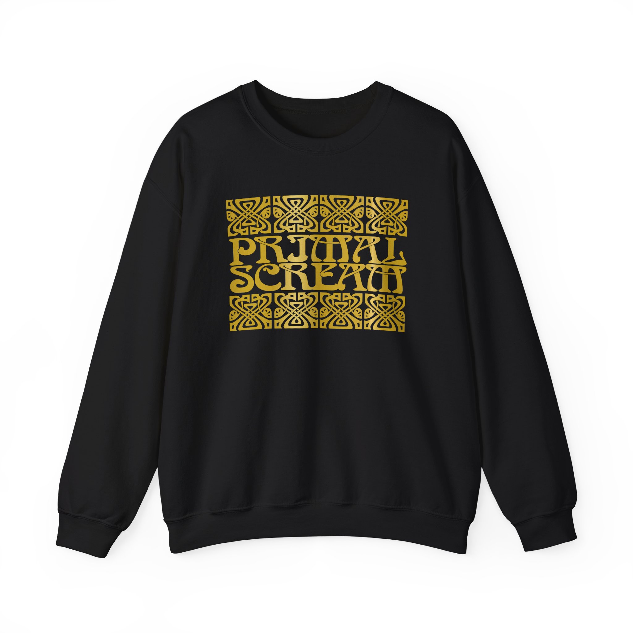 Primal Scream Black & Gold Deco Unisex Heavy Blendâ„¢ Crewneck Sweatshirt