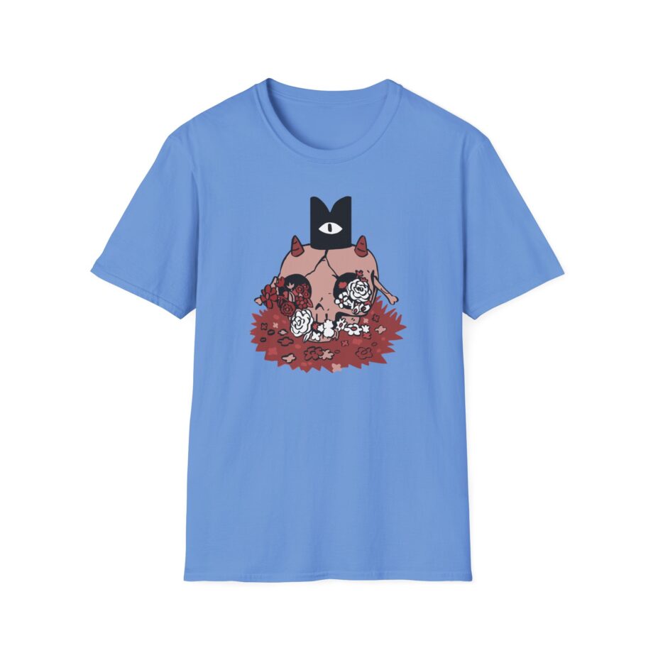 Cult of the Lamb Floral Skull Unisex Softstyle T-Shirt