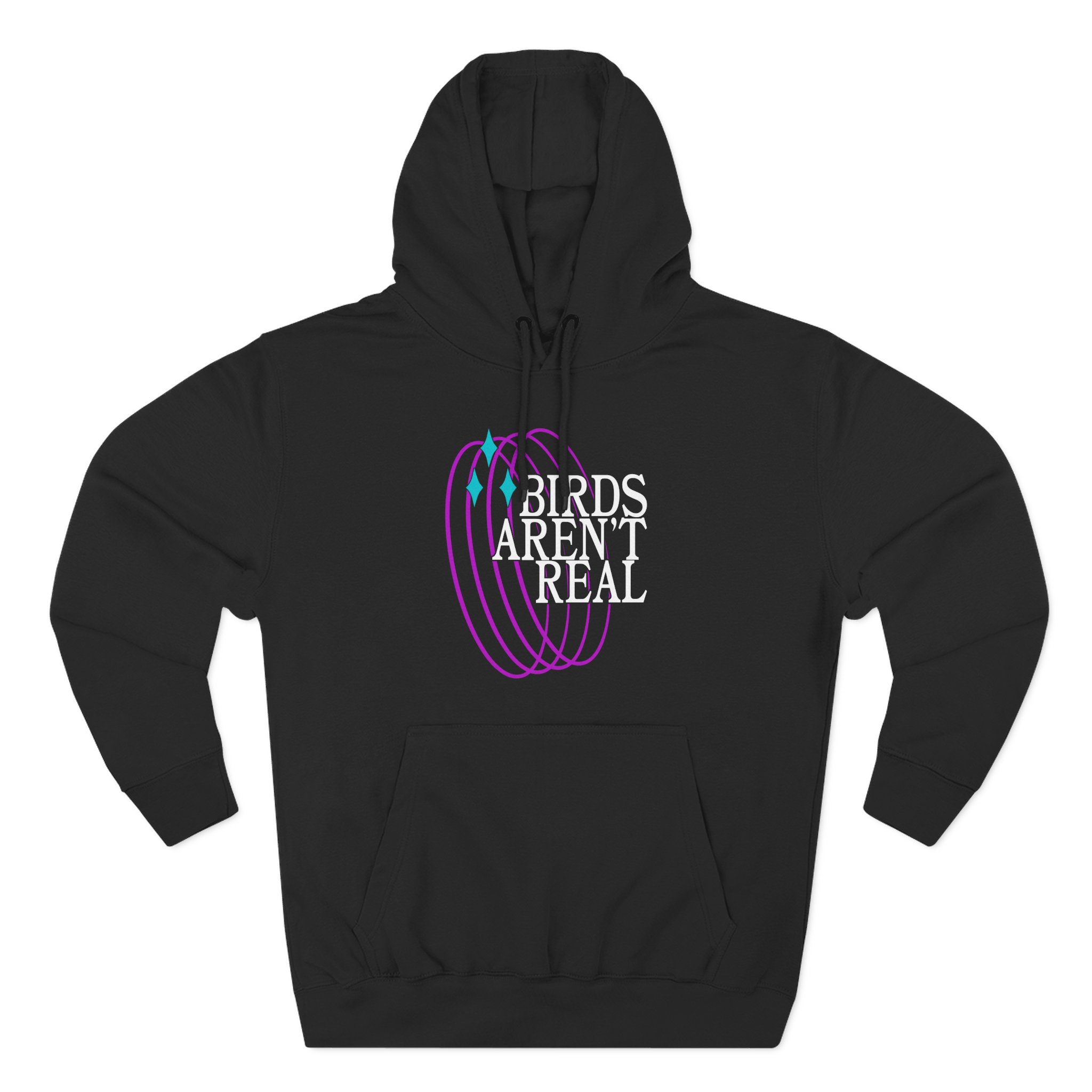 Birds Arent Real Three-Panel Fleece Hoodie