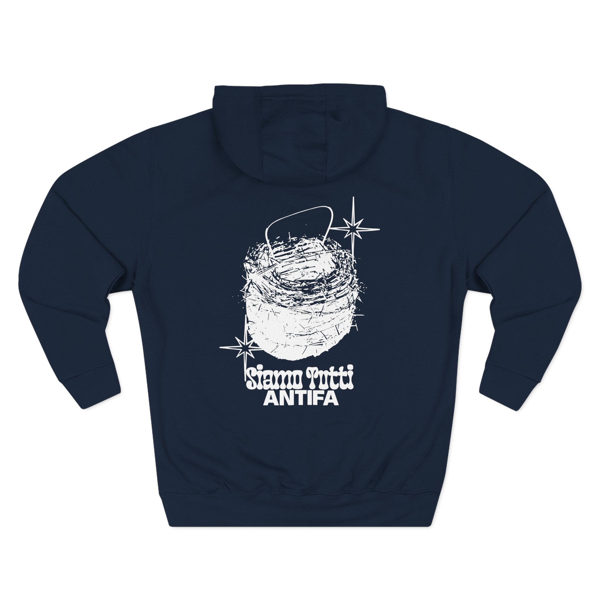 Disarstar Siamo Tutti Antifa Three-Panel Fleece Hoodie