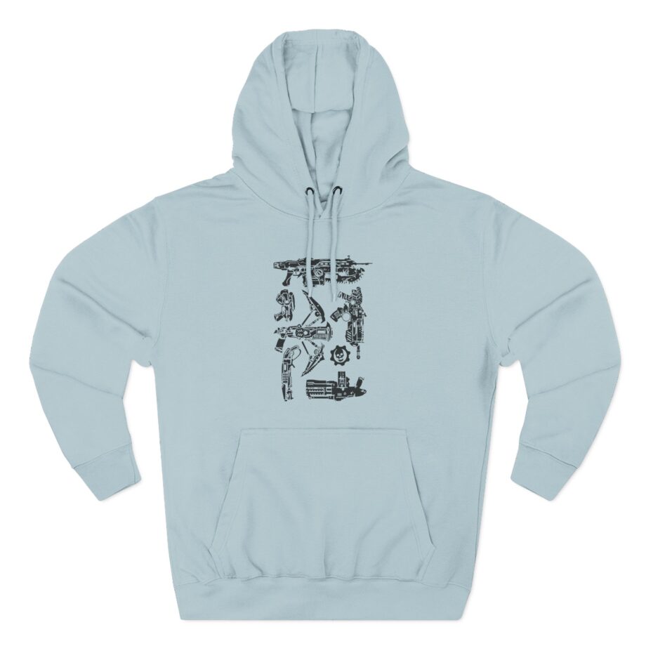 Gears of War Weapon Cover Three-Panel Fleece Hoodie