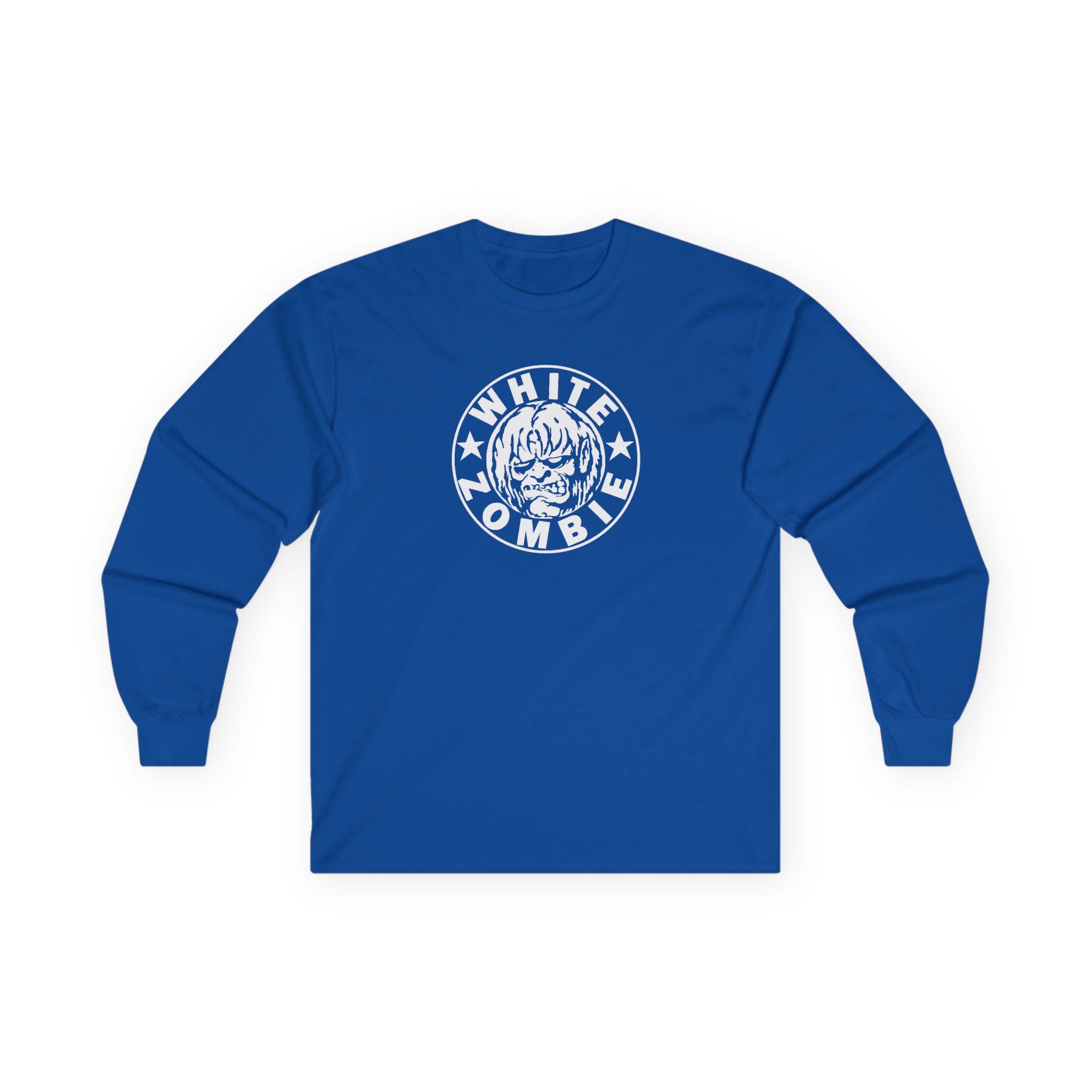 White Zombie Circle Logo Unisex Ultra Cotton Long Sleeve Tee