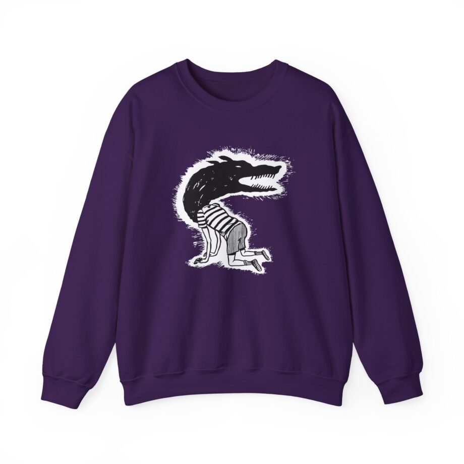 Fireworks Wolf Kid Unisex Heavy Blend™ Crewneck Sweatshirt