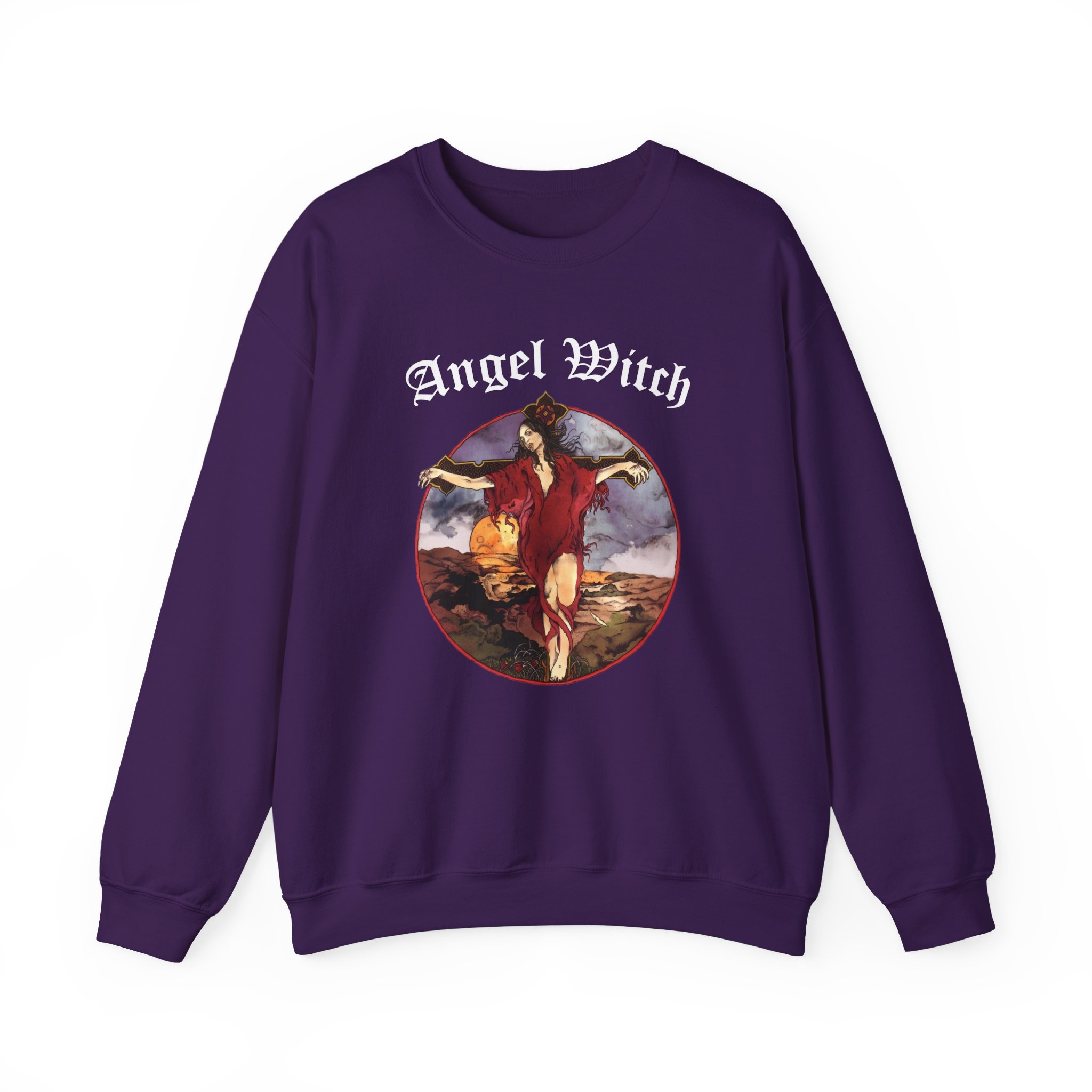 Angel Witch Burn The White Witch Unisex Heavy Blendâ„¢ Crewneck Sweatshirt