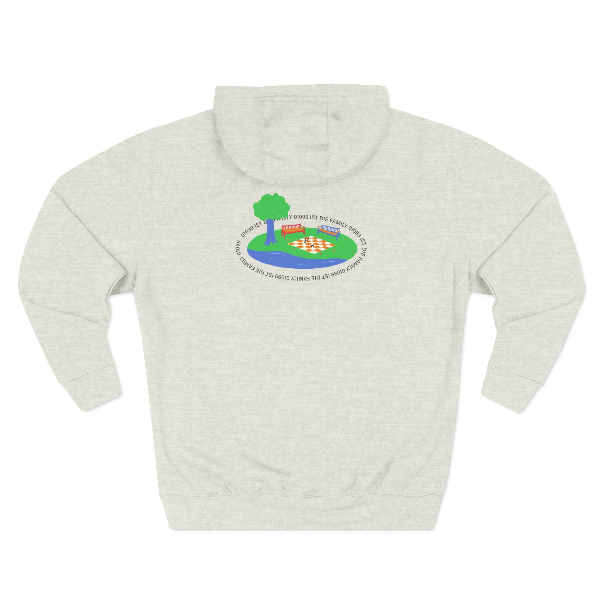 01099 Ist Die Family Three-Panel Fleece Hoodie