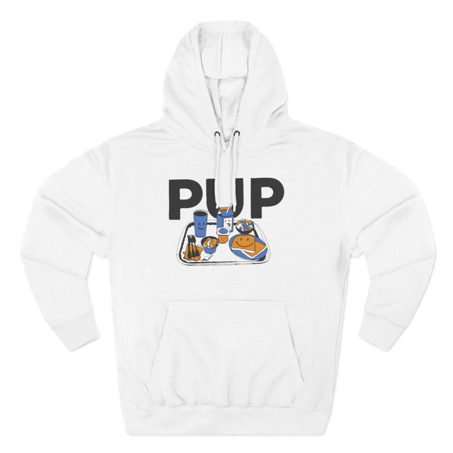 Pup Lunch Tray Three-Panel Fleece Hoodie