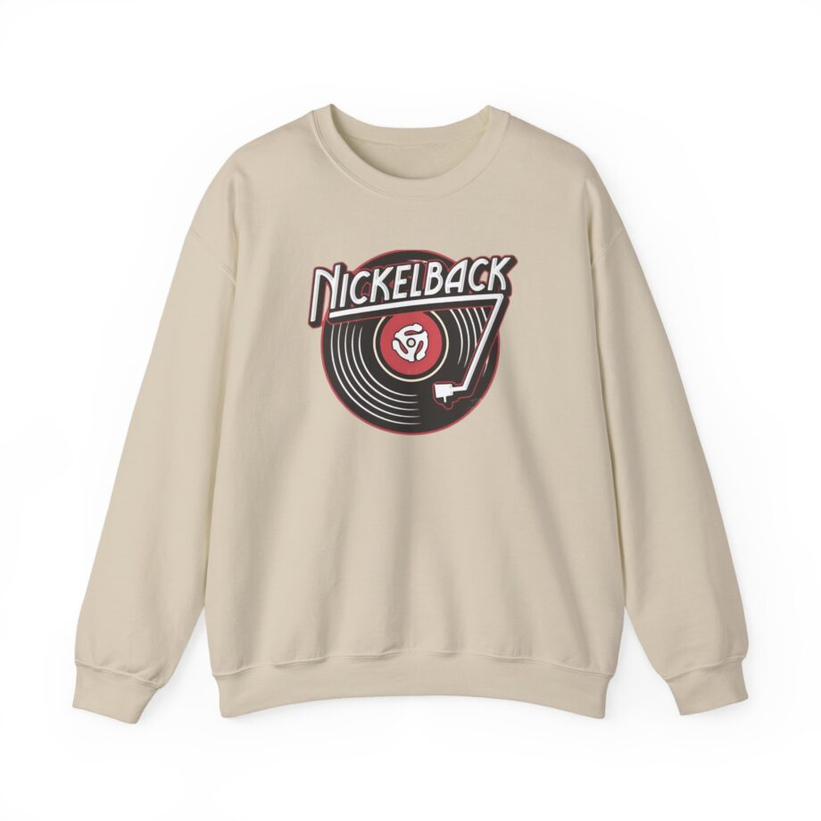 Nickelback Record Natural Ringer Unisex Heavy Blend™ Crewneck Sweatshirt