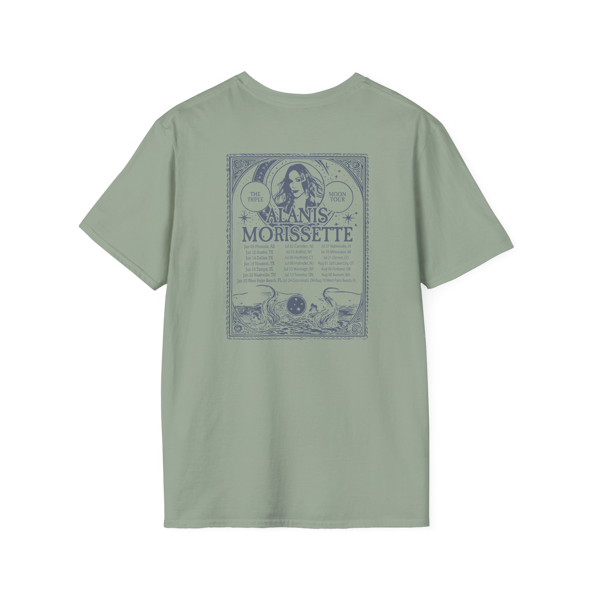Alanis Morissette The Teple Moon Tour Unisex Softstyle T-Shirt