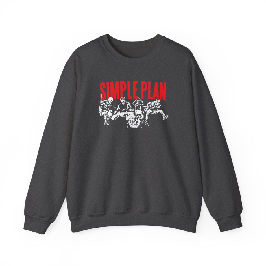 Simple Plan Live Skeleton Unisex Heavy Blend™ Crewneck Sweatshirt