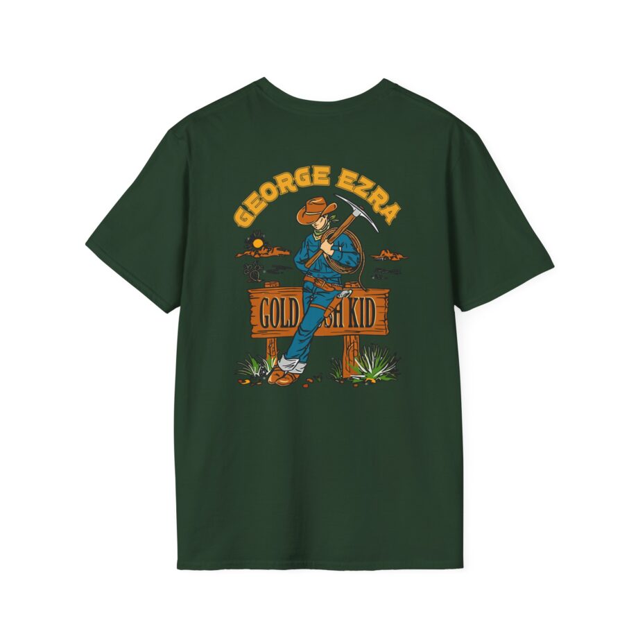 George Ezra Leaning Gold Rush Kid Unisex Softstyle T-Shirt