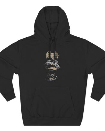 Black Tongue At The Feet Of Surrender Three-Panel Fleece Hoodie
