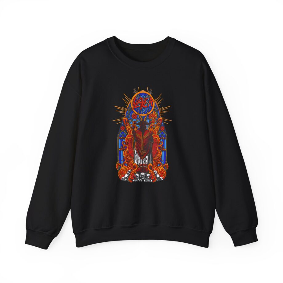 Slayer Goatgod Stained Glass Unisex Heavy Blend™ Crewneck Sweatshirt
