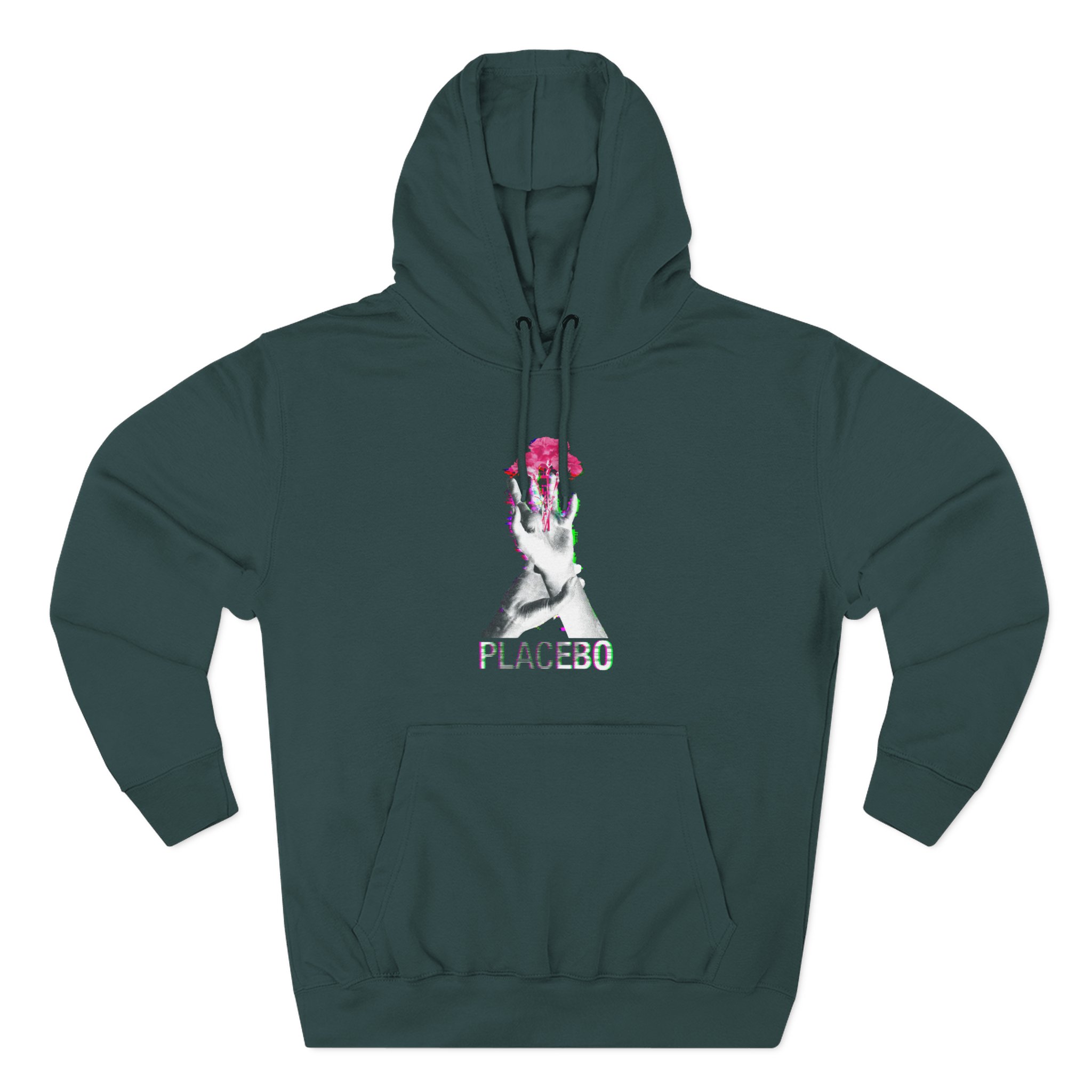 Placebo Flower Hand Three-Panel Fleece Hoodie