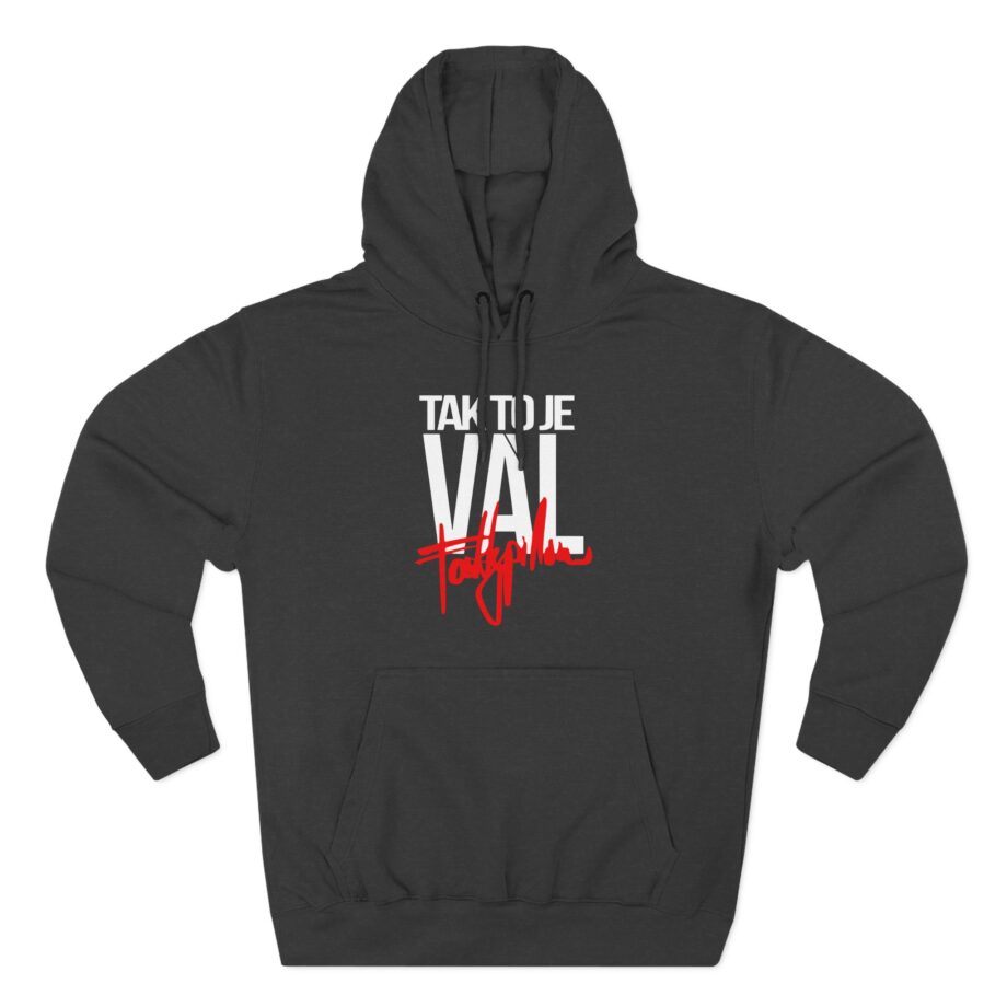 Fattypillow Tak to Je Val Three-Panel Fleece Hoodie