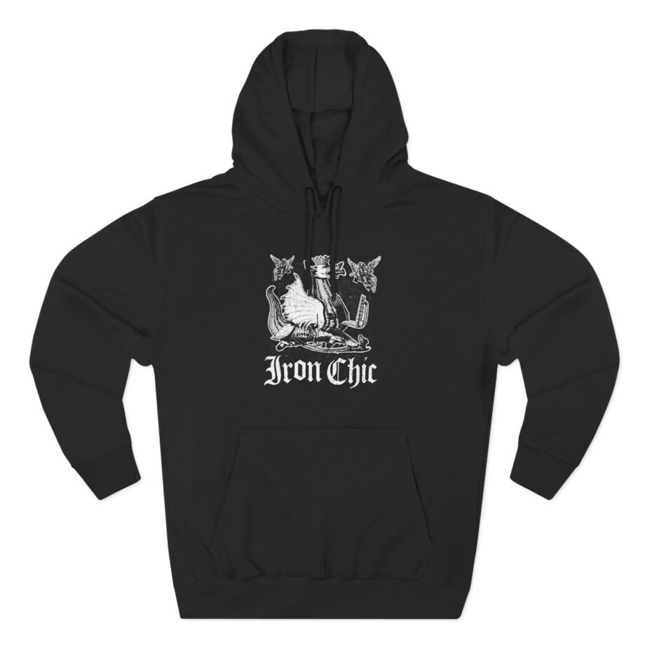 Iron Chic Three-Panel Fleece Hoodie