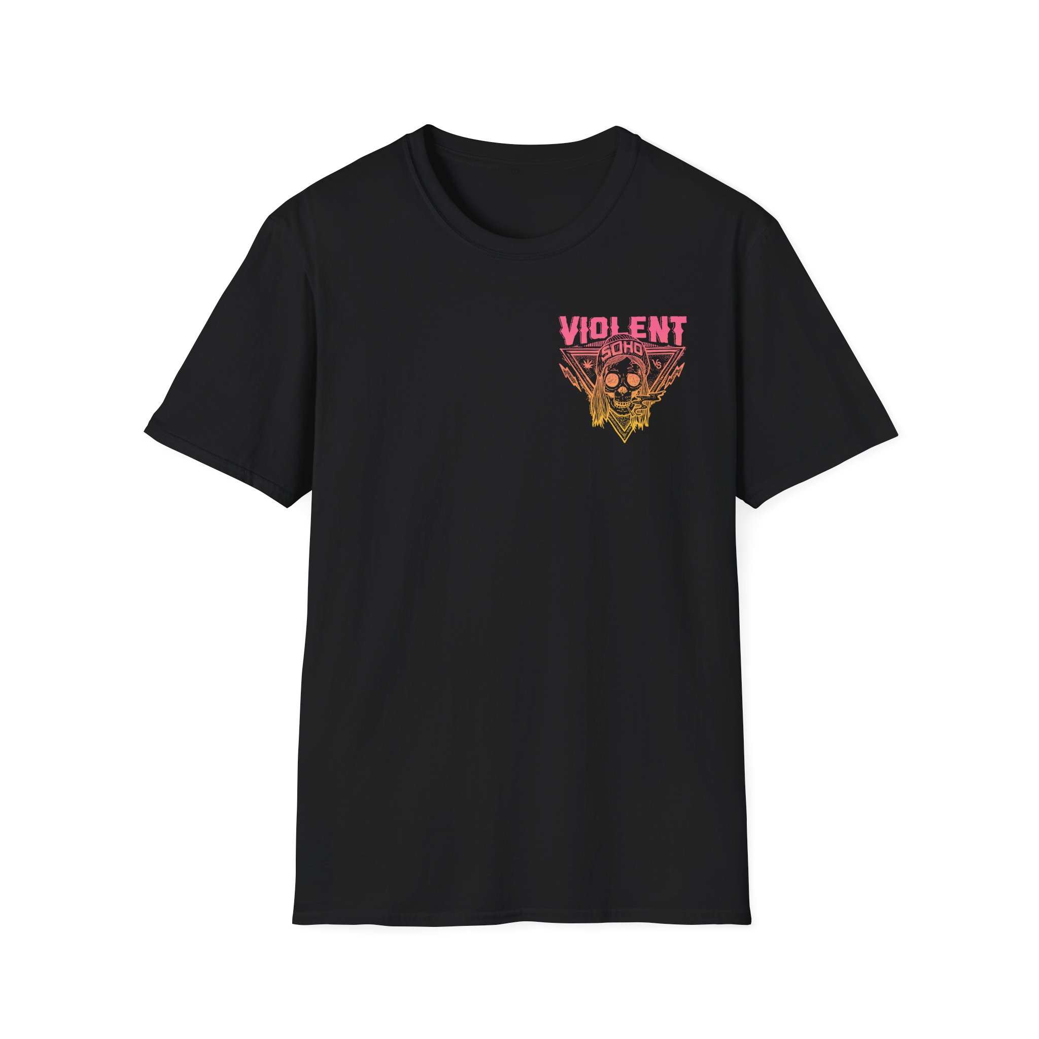 Violent Soho Blazin' Skull Gradient Unisex Softstyle T-Shirt