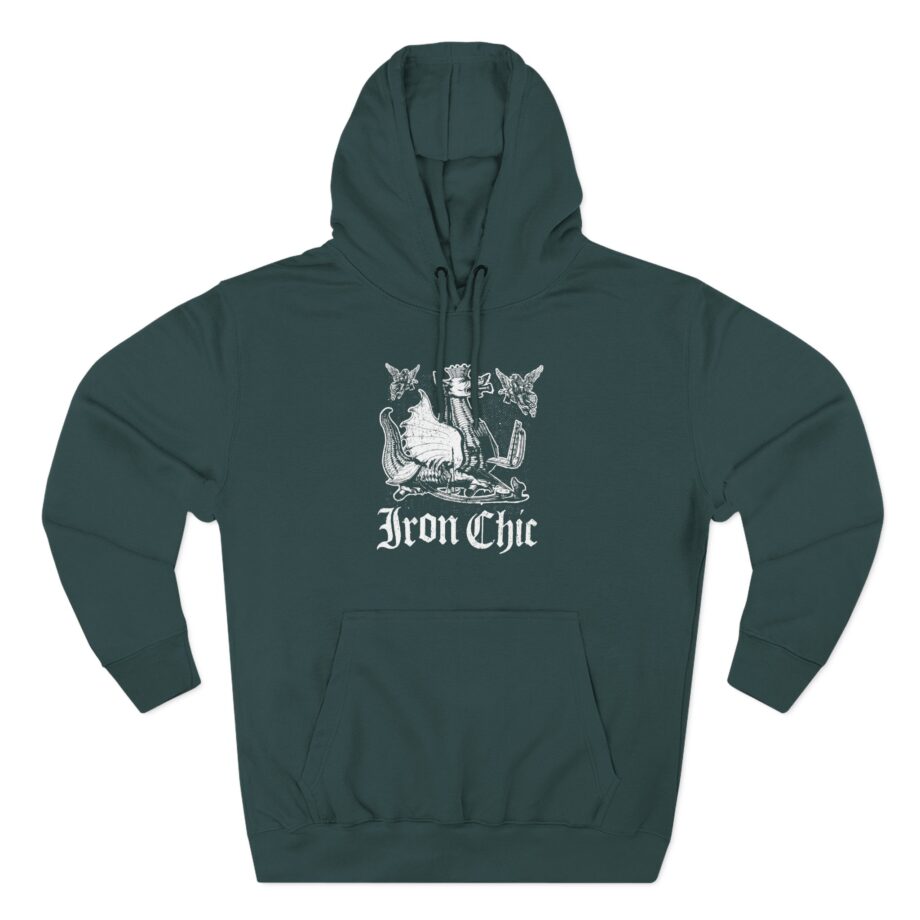Iron Chic Three-Panel Fleece Hoodie