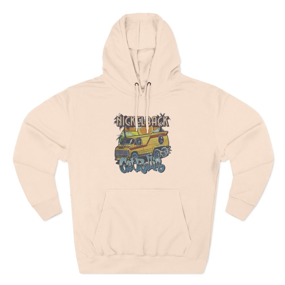 Nickelback Get Rollin Cover Three-Panel Fleece Hoodie