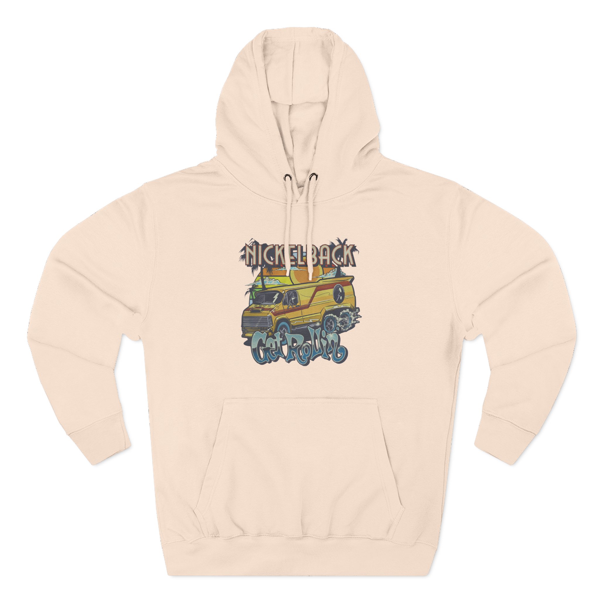 Nickelback Get Rollin Cover Three-Panel Fleece Hoodie