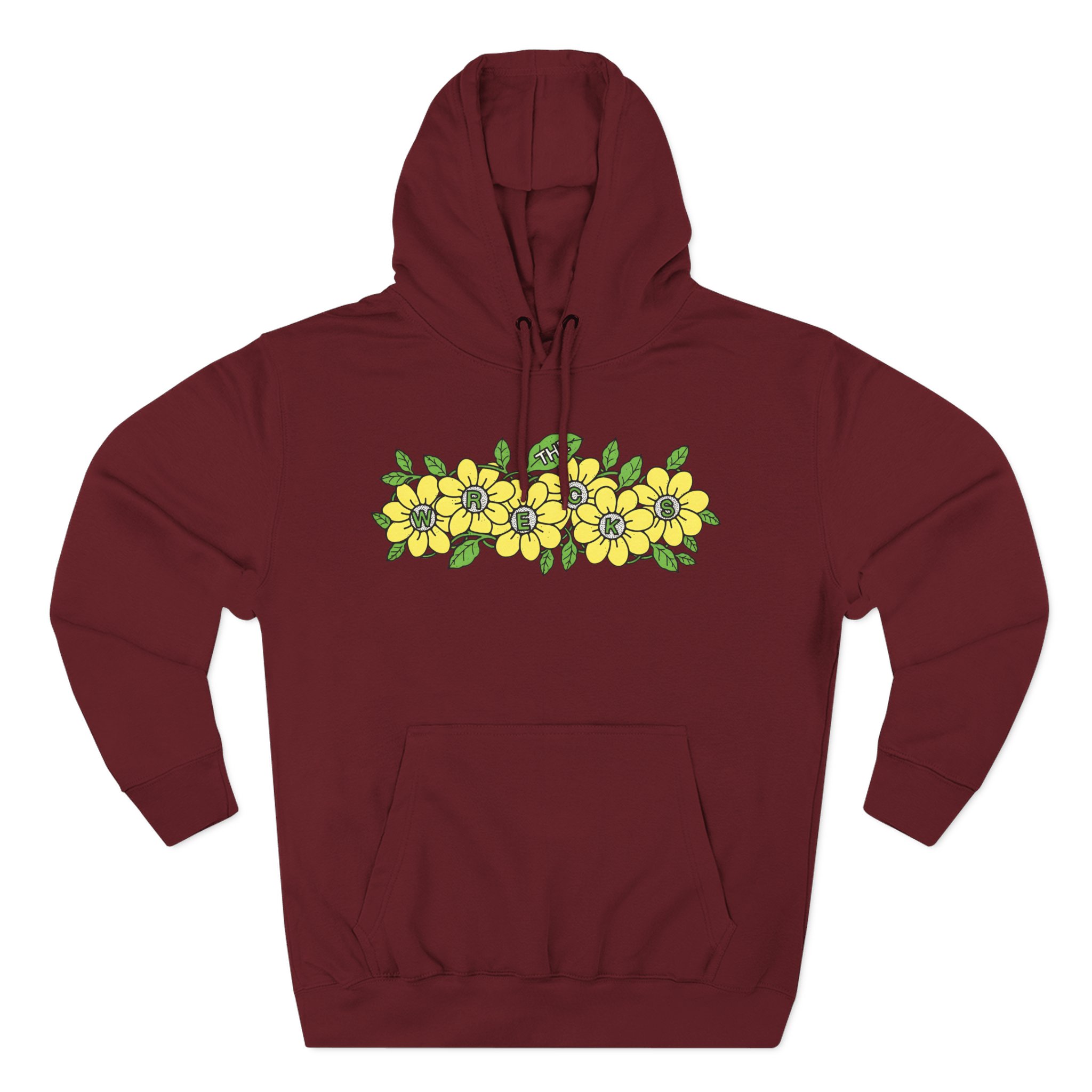 The Wrecks Flower Three-Panel Fleece Hoodie