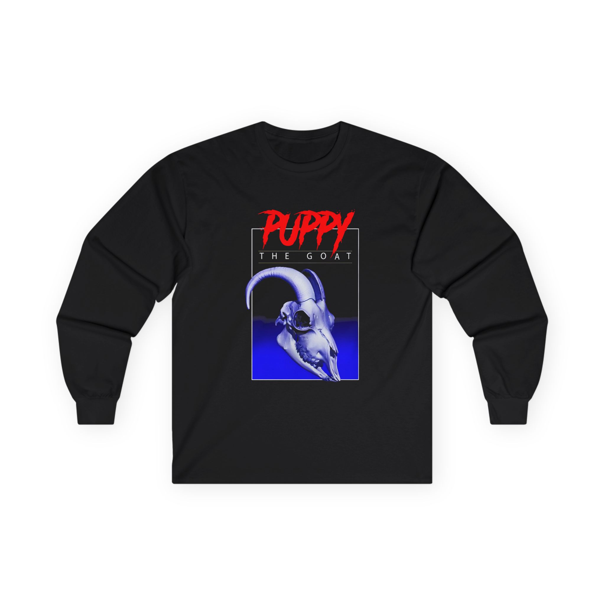 Puppy Goat Skull Unisex Ultra Cotton Long Sleeve Tee