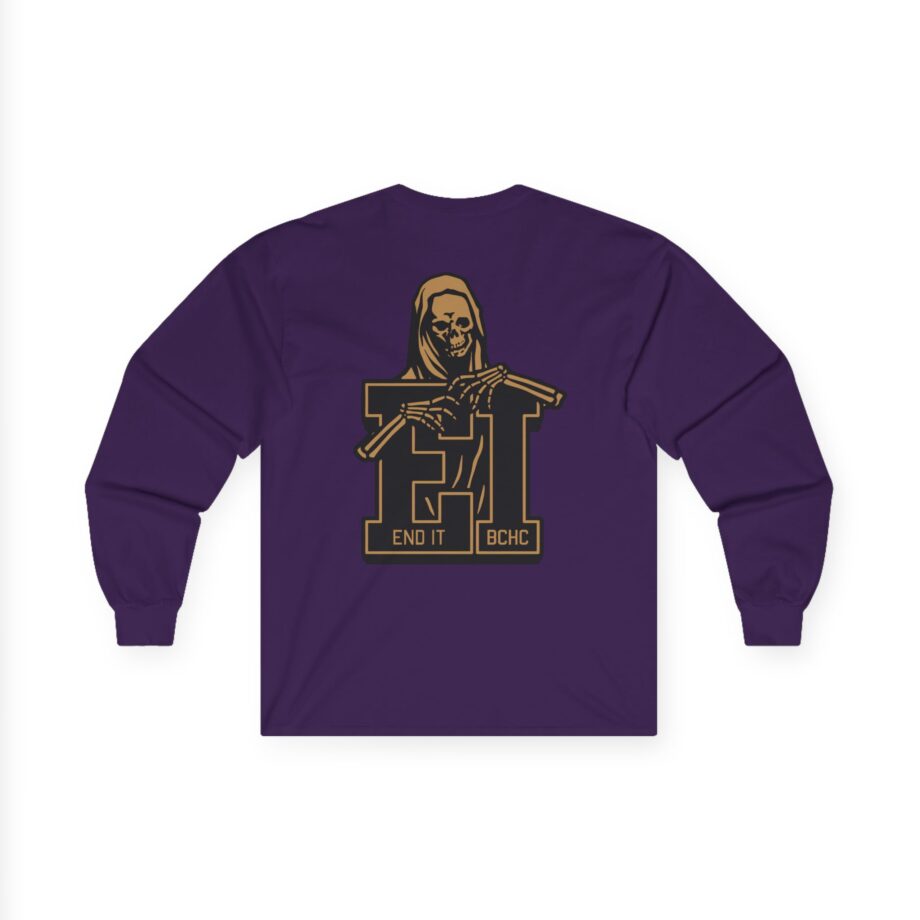 End It Bchc Reaper Emblem Unisex Ultra Cotton Long Sleeve Tee