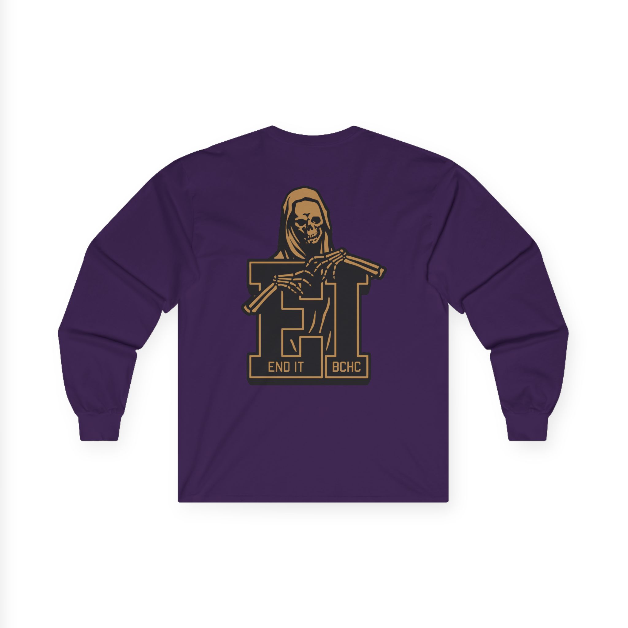End It Bchc Reaper Emblem Unisex Ultra Cotton Long Sleeve Tee
