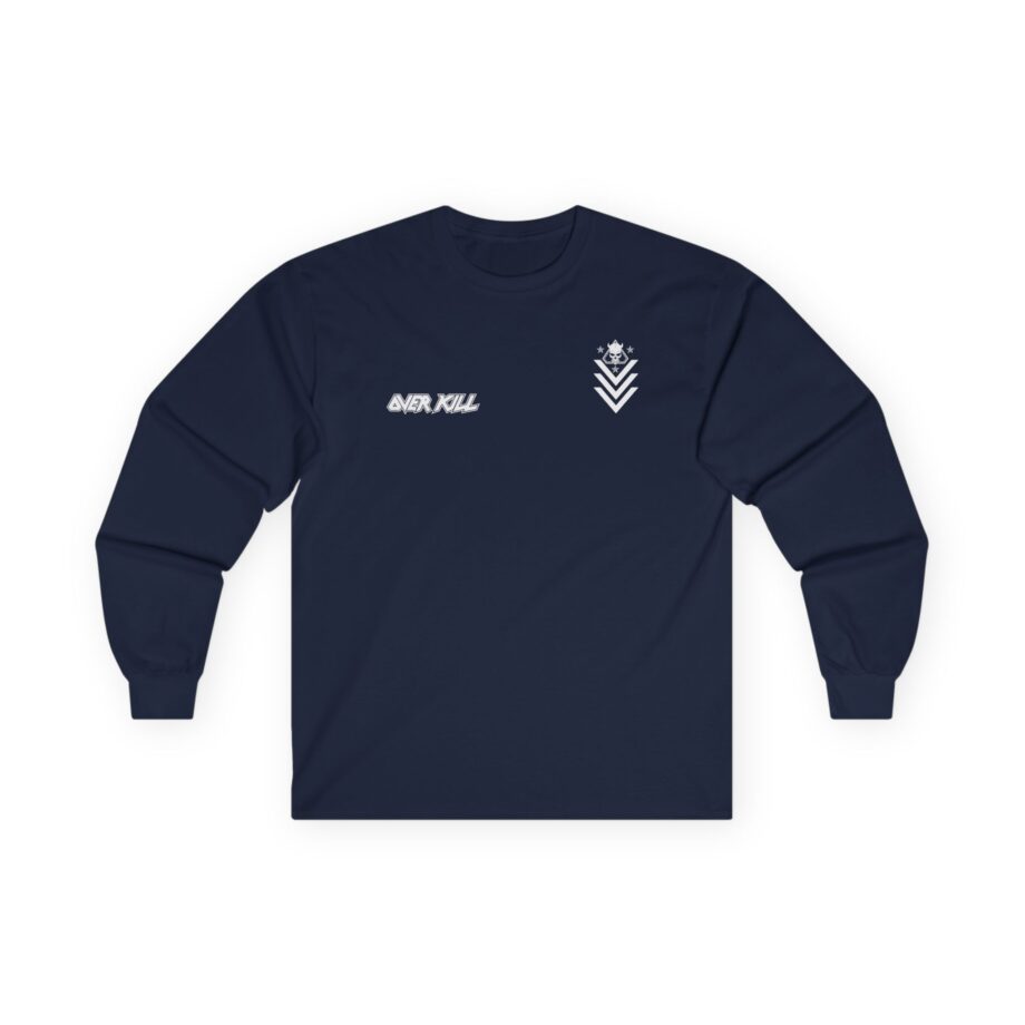 Overkill Logo Badge Skull Work Unisex Ultra Cotton Long Sleeve Tee