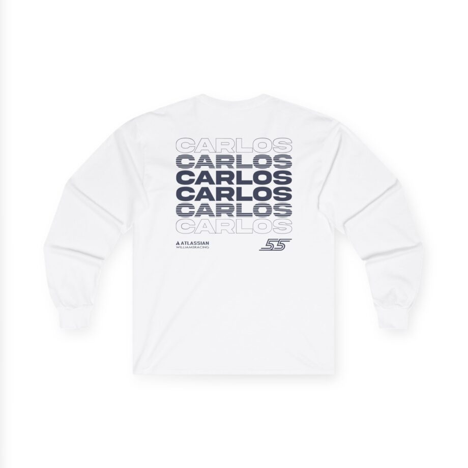 Carlos Sainz Atlassian Williams Racing Unisex Ultra Cotton Long Sleeve Tee