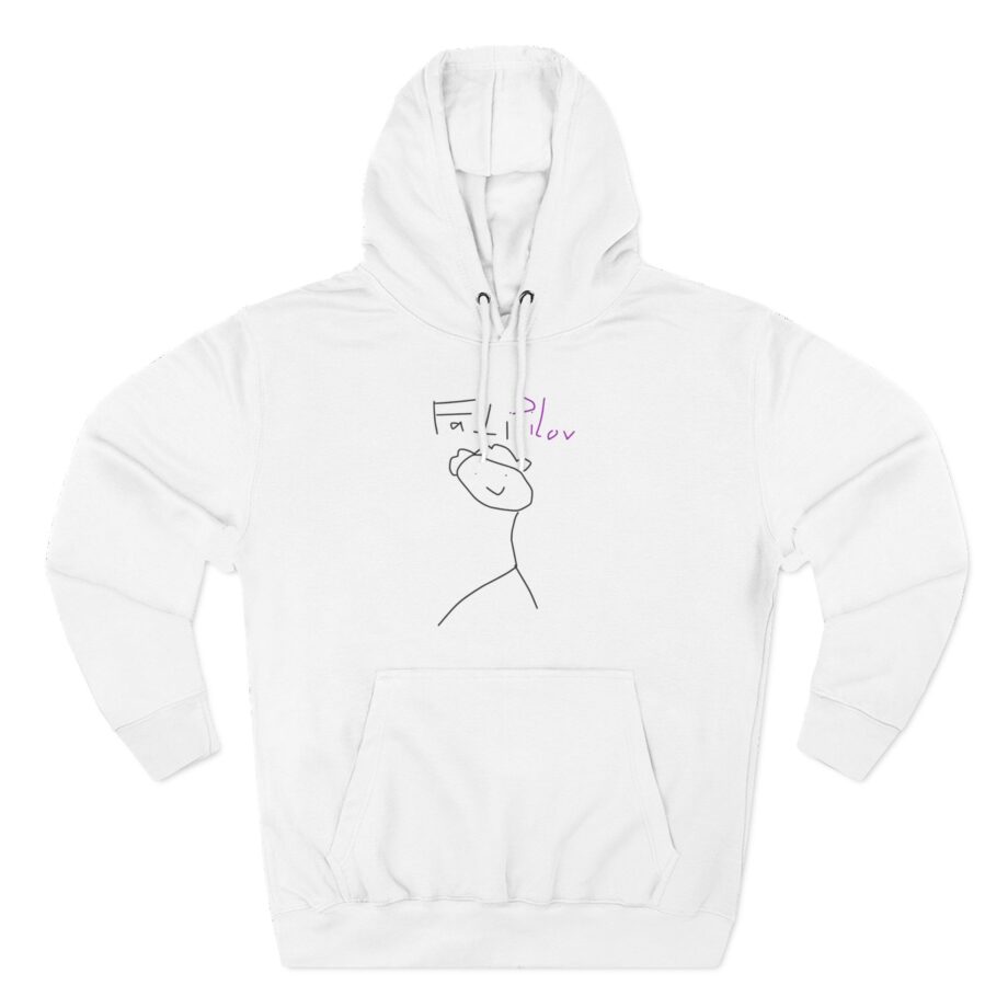 Fattypillow Three-Panel Fleece Hoodie