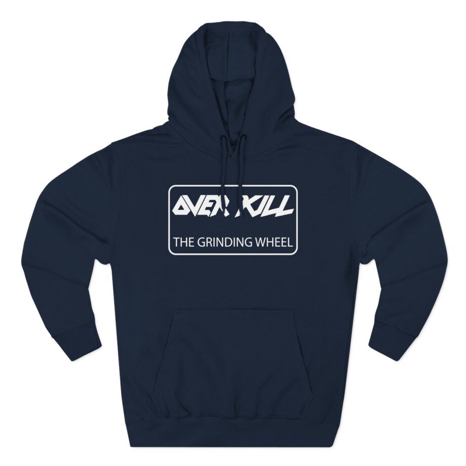 Overkill Embroidered Gear Logo Three-Panel Fleece Hoodie