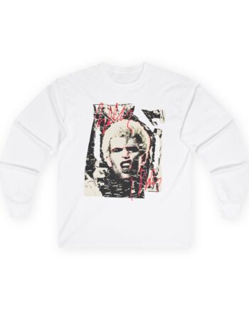 Billy Idol Shattered Photo Unisex Ultra Cotton Long Sleeve Tee