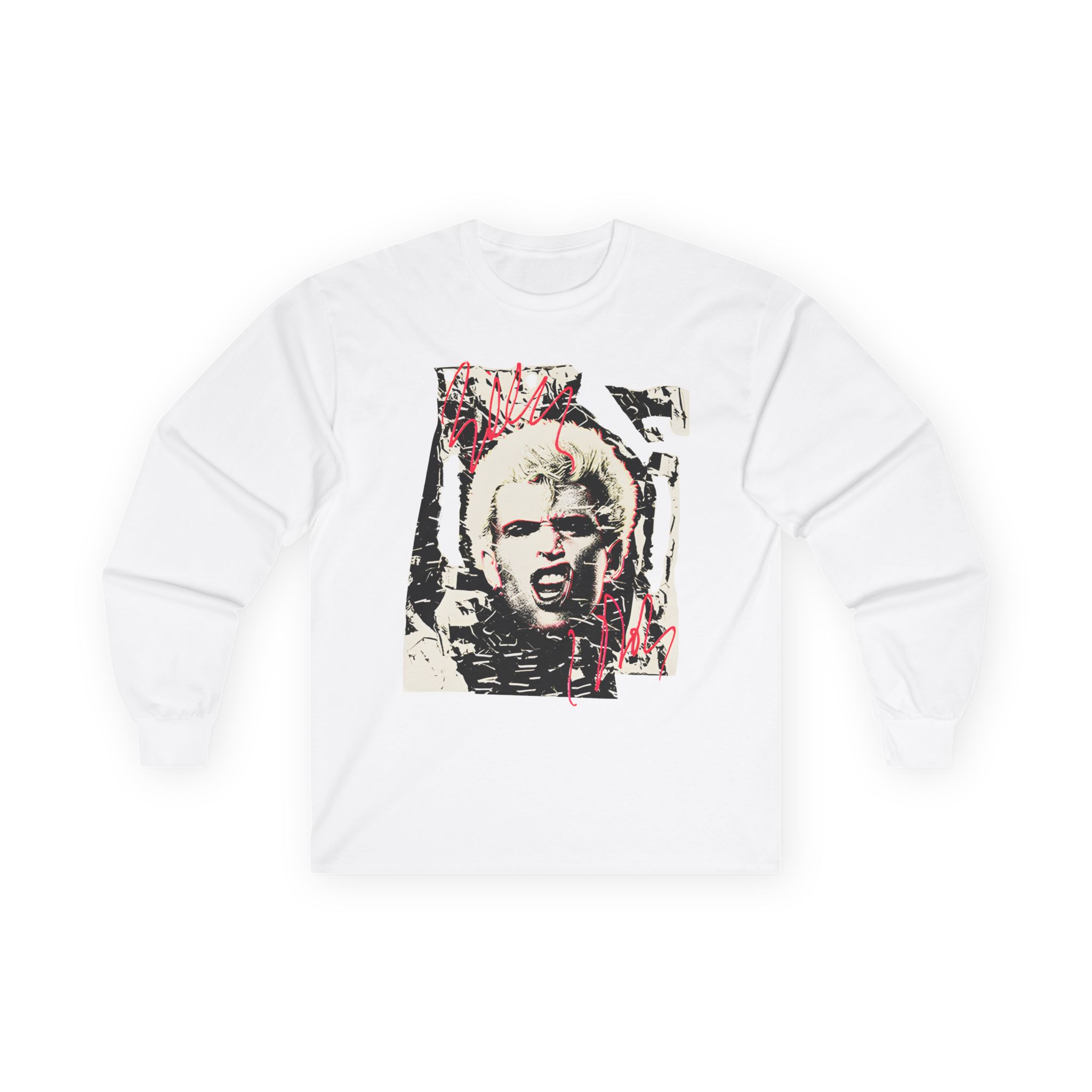 Billy Idol Shattered Photo Unisex Ultra Cotton Long Sleeve Tee
