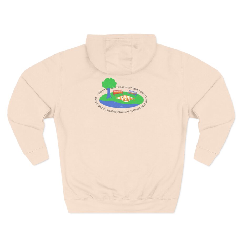 01099 Ist Die Family Three-Panel Fleece Hoodie