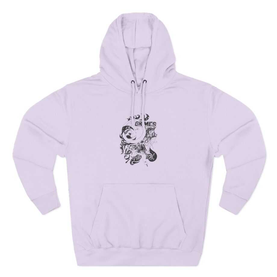 Grimes Three-panel Fleece Hoodie