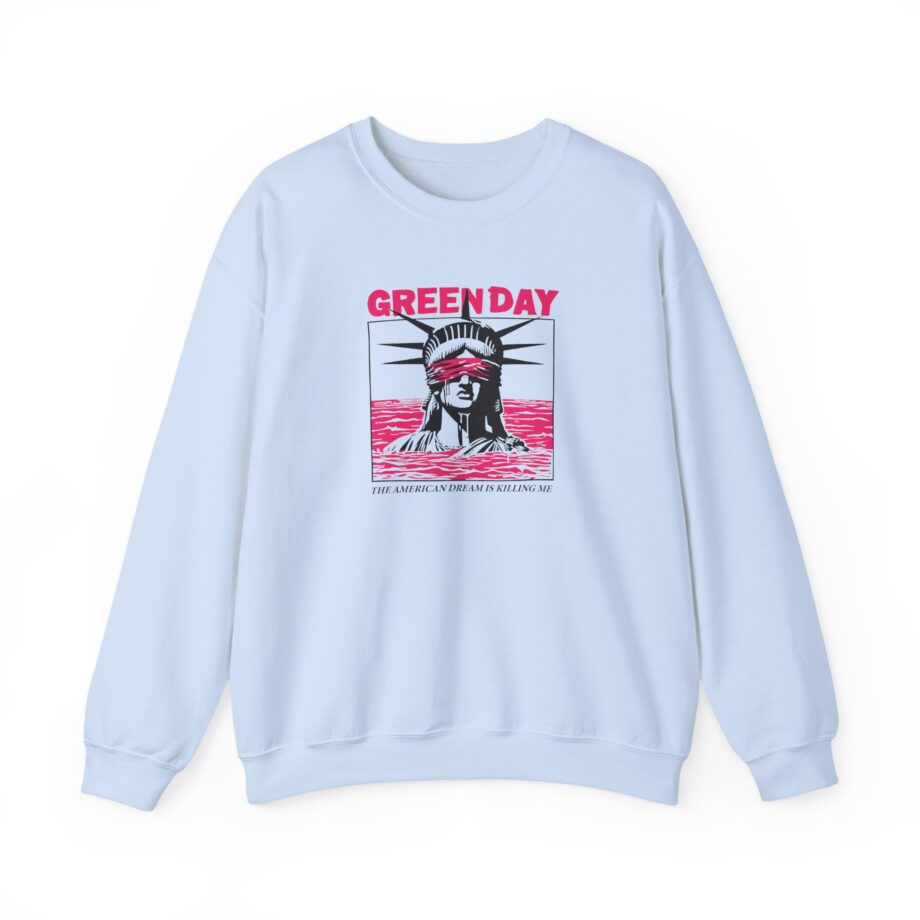 Green Day Lady Liberty Unisex Heavy Blend™ Crewneck Sweatshirt