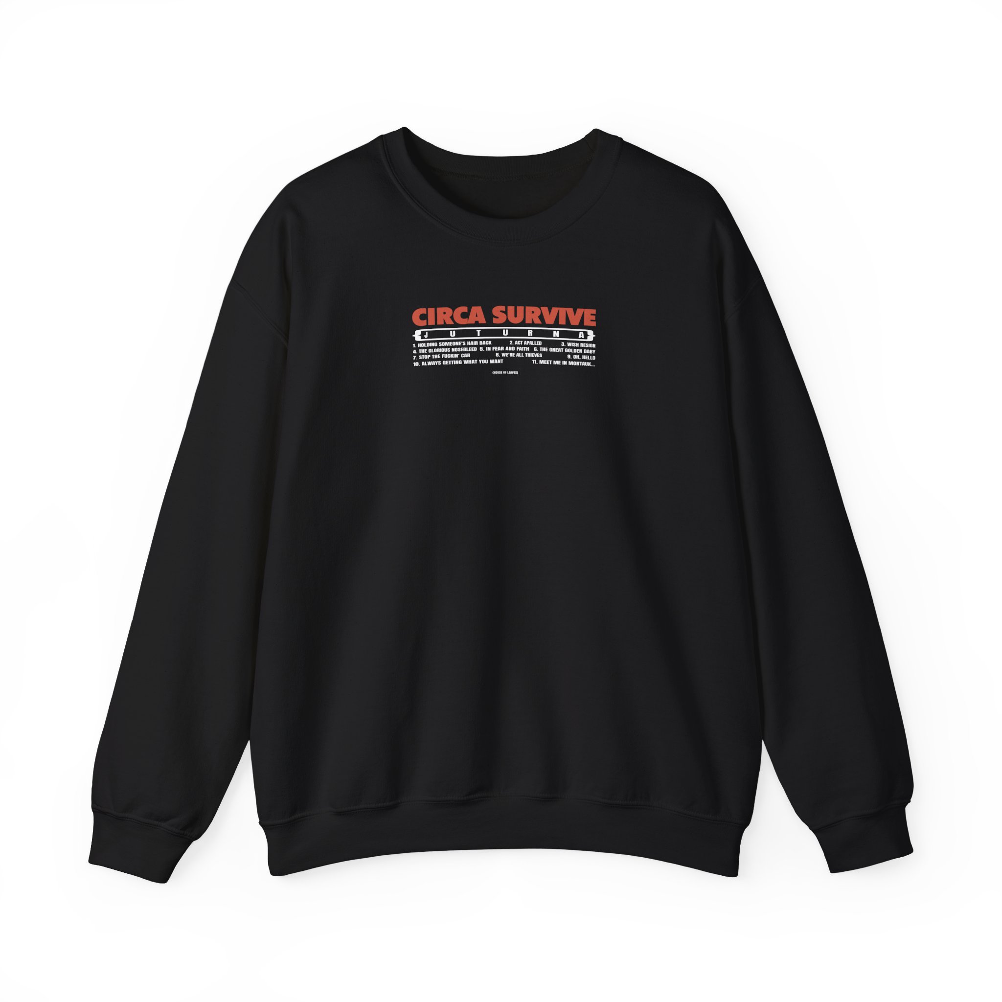 Circa Survive Juturna Tracklist Unisex Heavy Blendâ„¢ Crewneck Sweatshirt