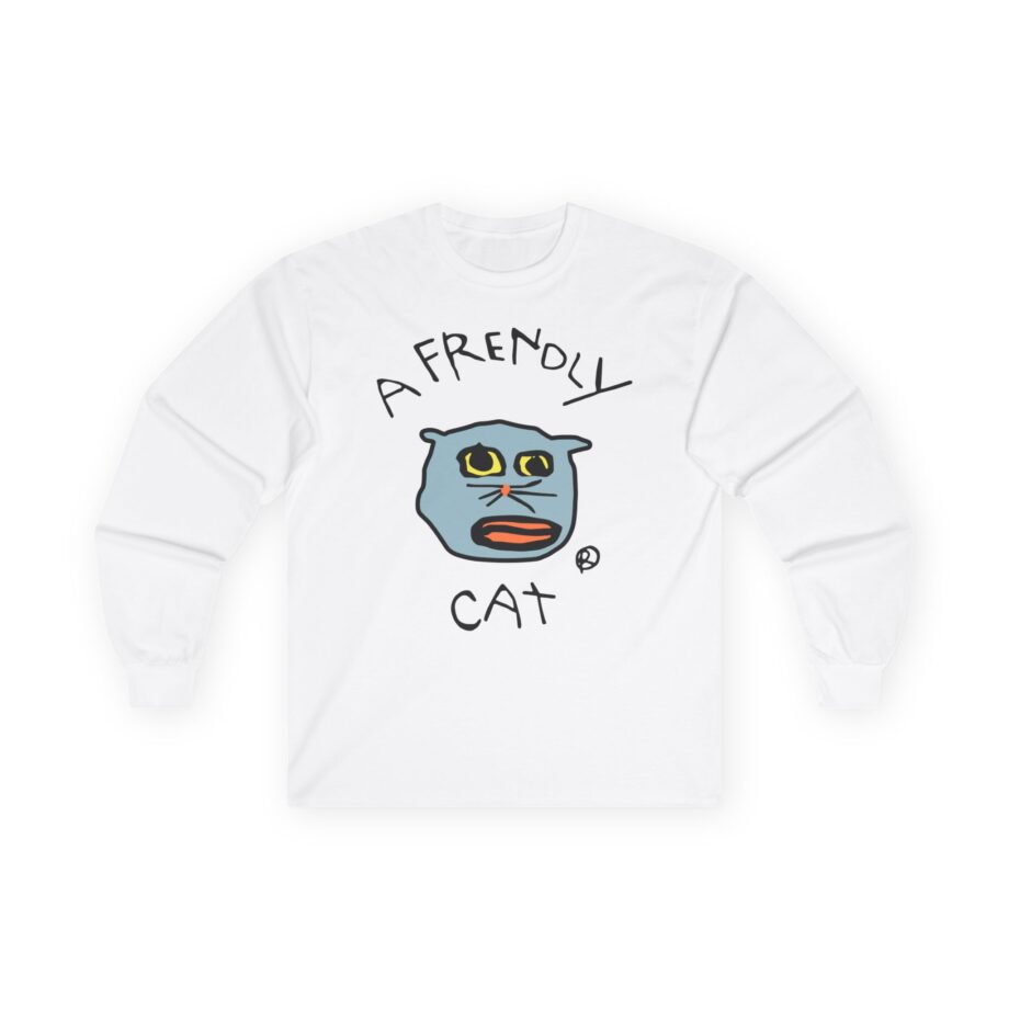 Lirik Just a Frendly Cat Unisex Ultra Cotton Long Sleeve Tee