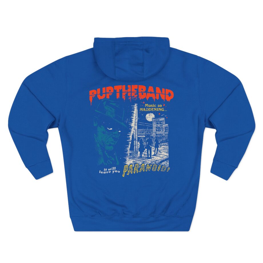 Pup Paranoid Three-Panel Fleece Hoodie